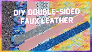 How to Make Your Own Double-sided Faux Leather - Glitter Canvas - Fine Glitter