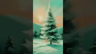 "Winter Magic: Abstract Christmas Tree"