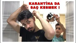 EVDE KENDİ SAÇIMI KESTİM | KARANTİNA DA SAÇ KESMEK