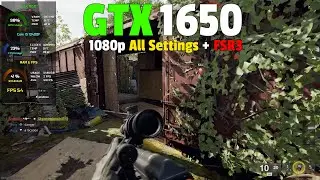 Call of Duty Black Ops 6 Beta: GTX 1650 - 1080p All Settings + AMD FSR3