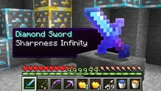 Minecraft UHC but enchants are infinite...