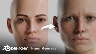 Before + After Realistic Renders in Blender | Human Generator