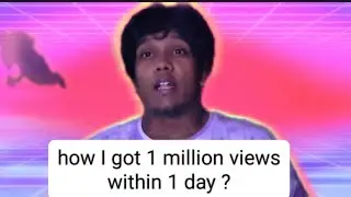 How to get 1 million views in 1 day ? A fun concept #youtube #1millionviews #concept #tiktok