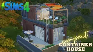 Compact Container House x Tiny Twavallers| Sims 4 speed build + LINKS