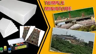 How to make temple | Temple Miniature | Temple making |Temple Model