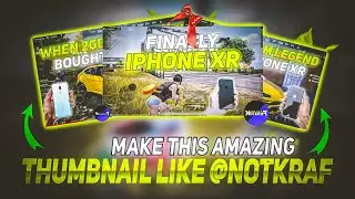 MAKE THIS TRENDING THUMBNAIL LIKE @NOTKRAF 🔥 | BGMI MONTAGE THUMBNAIL