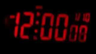 Digital clock time lapse