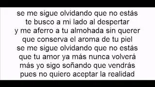 Se me sigue olvidando marc anthony con letra