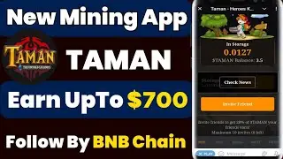 Taman Airdrop | Taman New Airdrop | Taman Telegram Bot