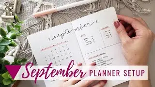 Planning in my Mini BuJo - September 2020 - Minimalist Bullet Journal