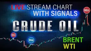 🔴 WTI & BRENT CRUDE OIL LIVE  !  ( Educational Trading chart with Signals )