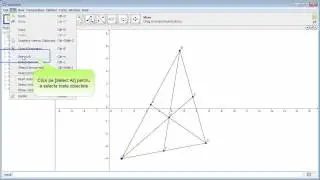 GeoGebra-Evidenţierea centrului de greutate al unui triunghi