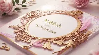 Muslim Nikah Traditional 3D  Invitation  Premiere Pro mogrt Project File Free Download #freetemplate