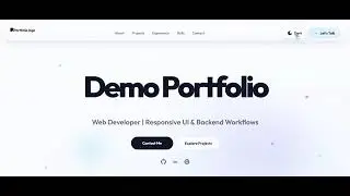 Portfolio Website Using HTML CSS JS