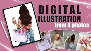 1 illustration from 4 photos - Part 2, coloring - Procreate tutorial