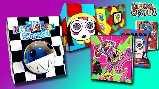 DIY  DIGITAL CIRCUS BEST COLLECTION GAMEBOOK AND MYSTERY BOX / UNBOXING / ASMR / PAPER DIY