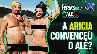 Alê e Aricia na praia de nu**smo - como vieram ao mundo!!!