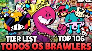 TOP 106! ALL BRAWLERS FROM WORST TO BEST IN BRAWL STARS! June 2026