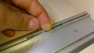 Door stopper for a sliding wardrobe.