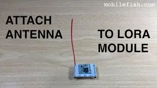 Create a LoRa node, part 4: Attach antenna to the LoRa module