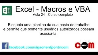 # 24 - Course macros and Excel VBA - Restrict access to spreadsheets