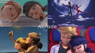 Acrade song~ Adrien x Marinette Edit ✨️🖤|| 