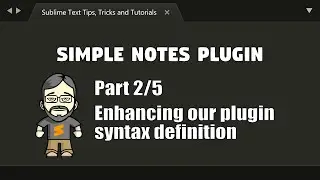 [SNP02] Simple Notes Plugin 2/5