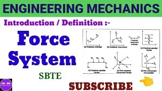 Force System (Engineering Mechanics, Unit-1) for 1st year Polytechnic And Engineering Students