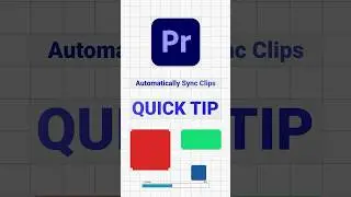 How to Automatically Sync Clips inside Adobe Premiere Pro - Video Editing Tips #adobepremierepro