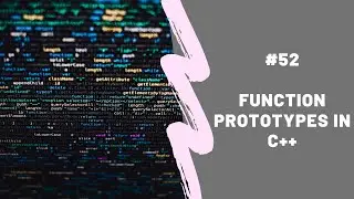 Function Prototypes in c++