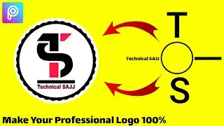 HOW To Make professional Logo On PicsArt || Picsart Logo Designe Editing || 2020 By - SAJJ Editz