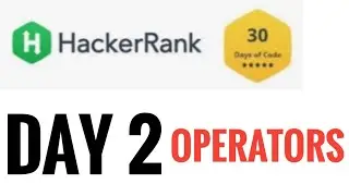 Operators hackerrank | 30 days of code | day 2 | python