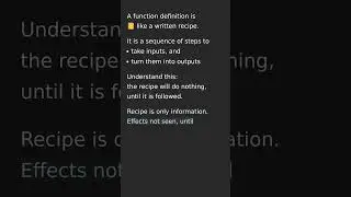 Confused with Function Definition vs Function Call? Watch this!