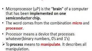 Microprocessor 8086