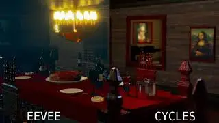 Old Dining Room - Eevee VS Cycles plus Cryptomatte - Animation