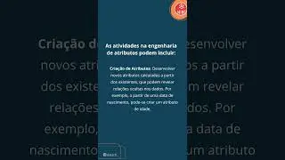 O que é Engenharia de Atributos?