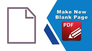 How to make a new blank page in PDF XChange Editor