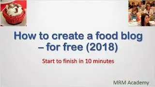 How to Create a Free Food Blog