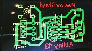 Отладочная плата для Attiny13. Плюс программирование и подключение к Arduino UNO.