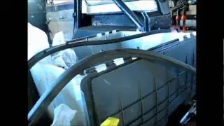 Rear door on, plexiglass in Jeep CJ7