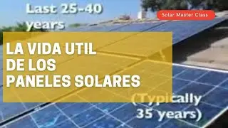Vida util de paneles solares
