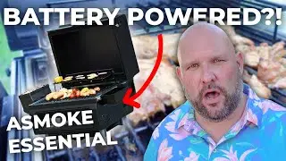 Review of The ASMOKE ESSENTIAL Cordless Portable Pellet Grill Smoker!