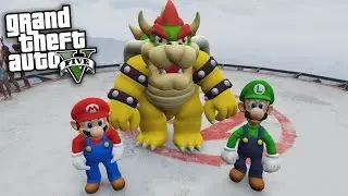 GTA 5 Mods - MARIO & LUIGI VS BOWSER MOD (GTA 5 Mods Gameplay)
