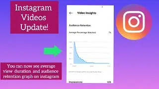 Instagram Video Update! How read your instagram video insights.