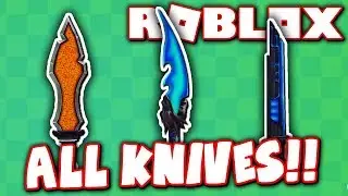 TEST OUT ALL KNIVES IN ROBLOX!! (Roblox Knife Simulator)