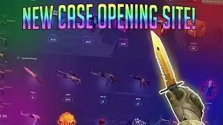 CSGO GAMBLING: NEW CASE OPENING SITE! (OPENING KNIFE CASES!)