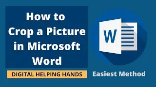 How to Crop Picture in Microsoft Word | Formatting Pictures | How to Change Shape of Picture Word