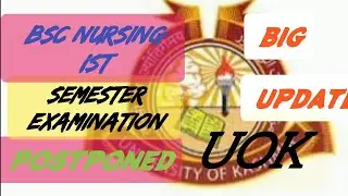 update ➡️ #exam ➡️ postpone🔥👍👍/#university of kashmir/bsc nursing ist sem   psychology and sociology