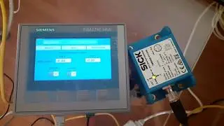 2 axis Sick inclination sensor integrated with Siemens 1200 PLC & HMI for hydraulic crane control