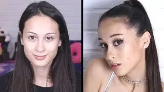 GIVING MYSELF AN ARIANA GRANDE MAKEOVER! || Look Swap
